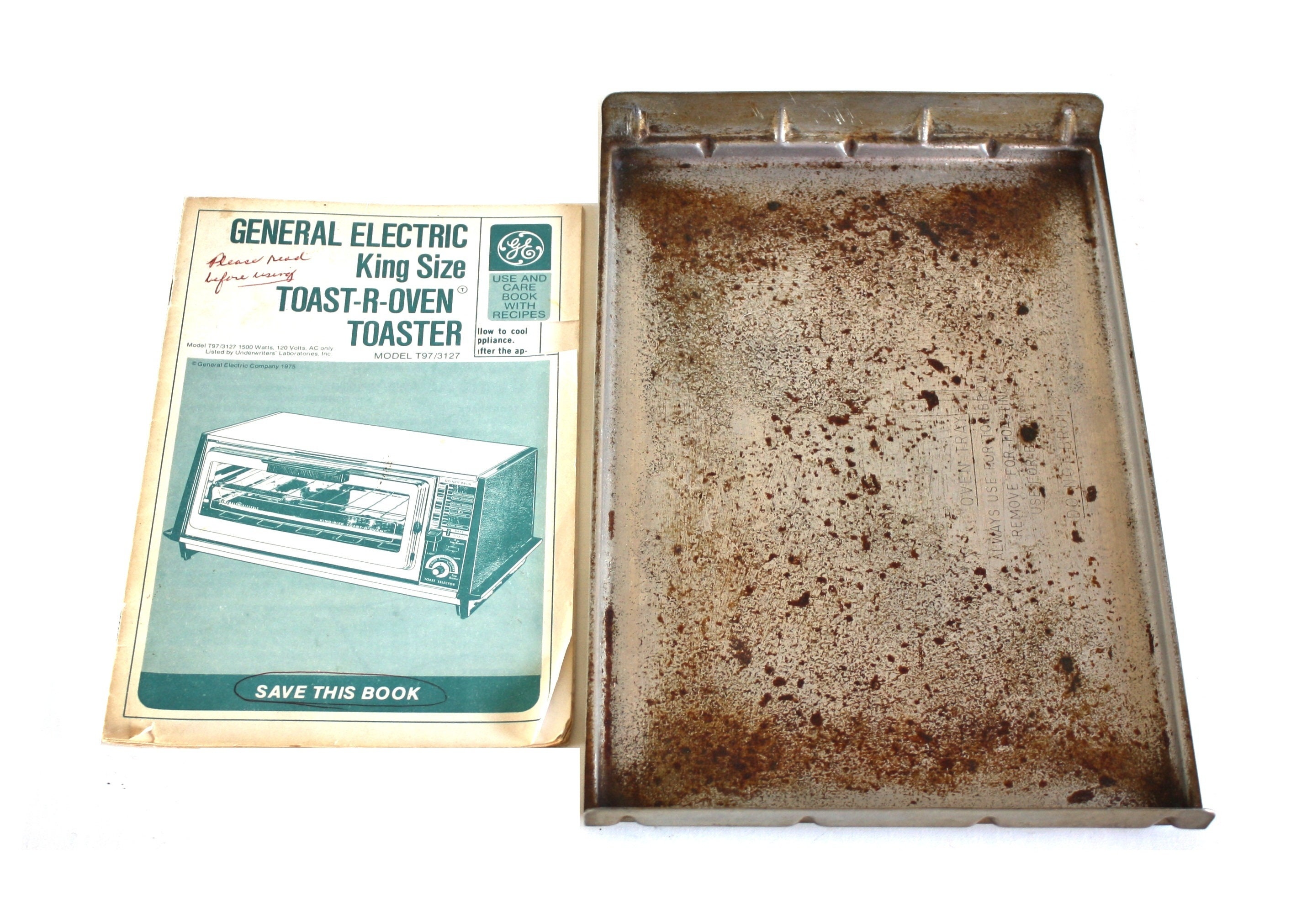 General Electric Toaster Oven Tray Baking Sheet or Instruction Manual for GE Toast R Oven T97 Food Photography Prop Etsy Canada