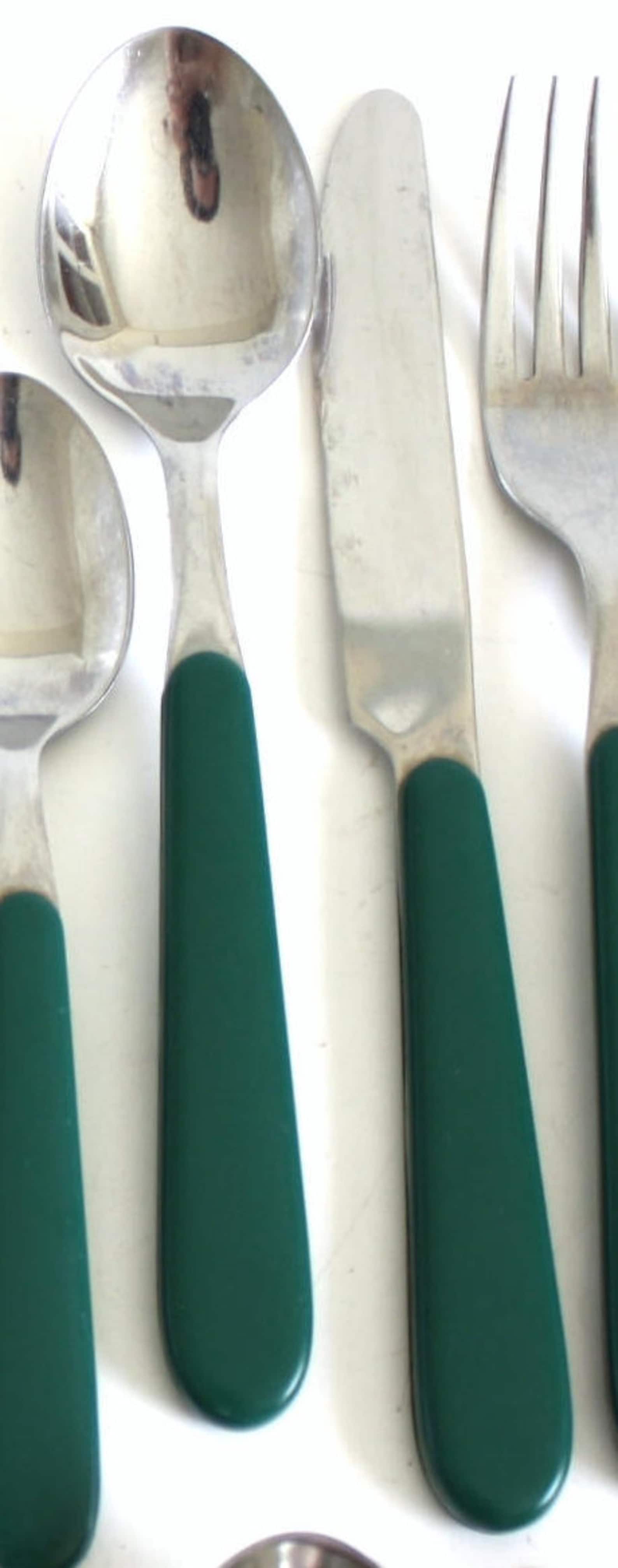 Oneida Plastic Handle Stainless Flatware Replacement Pieces 1990s