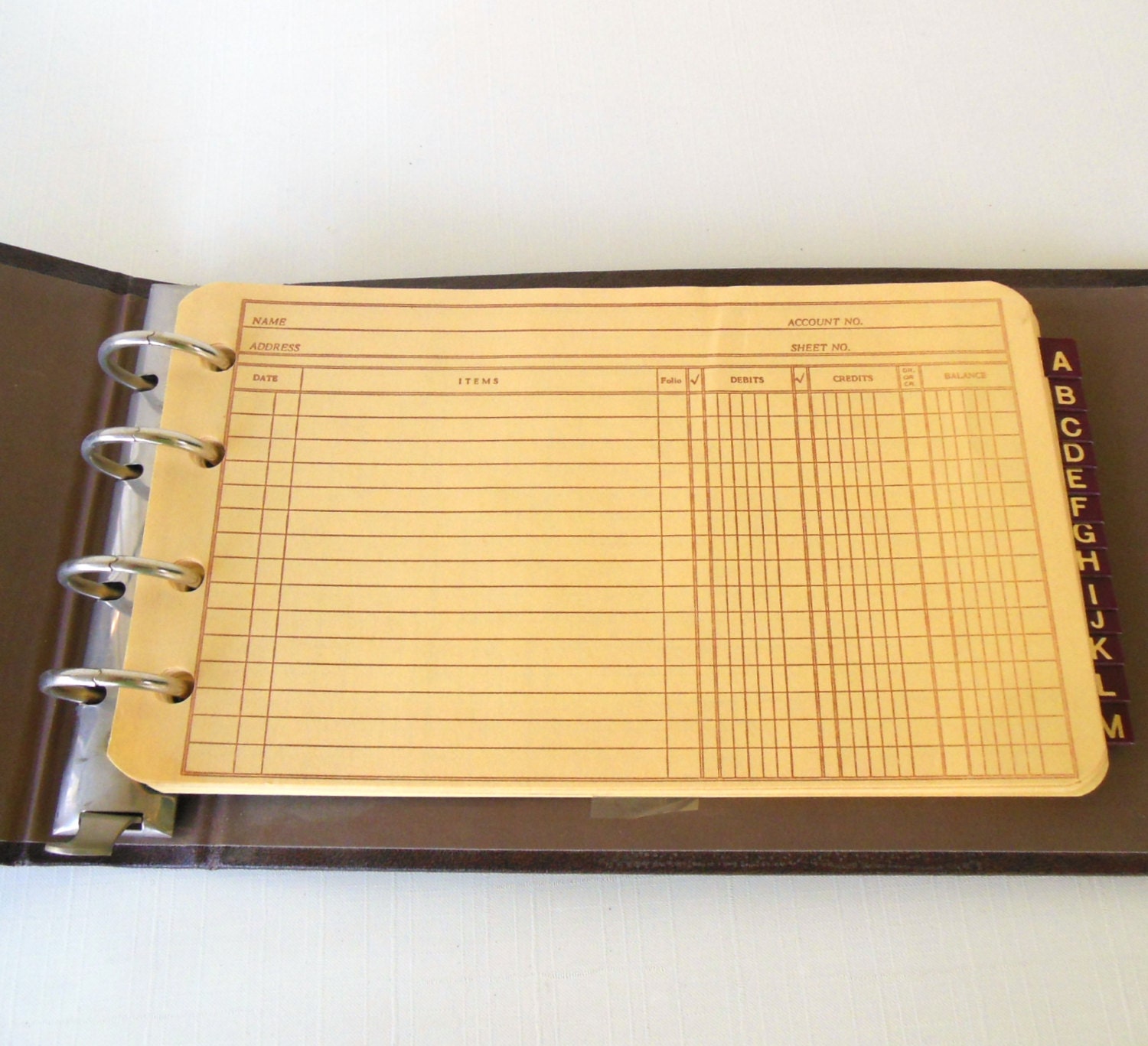 Small Ledger Accounting Binder Book fits 8.5 x 5 Ledger Etsy