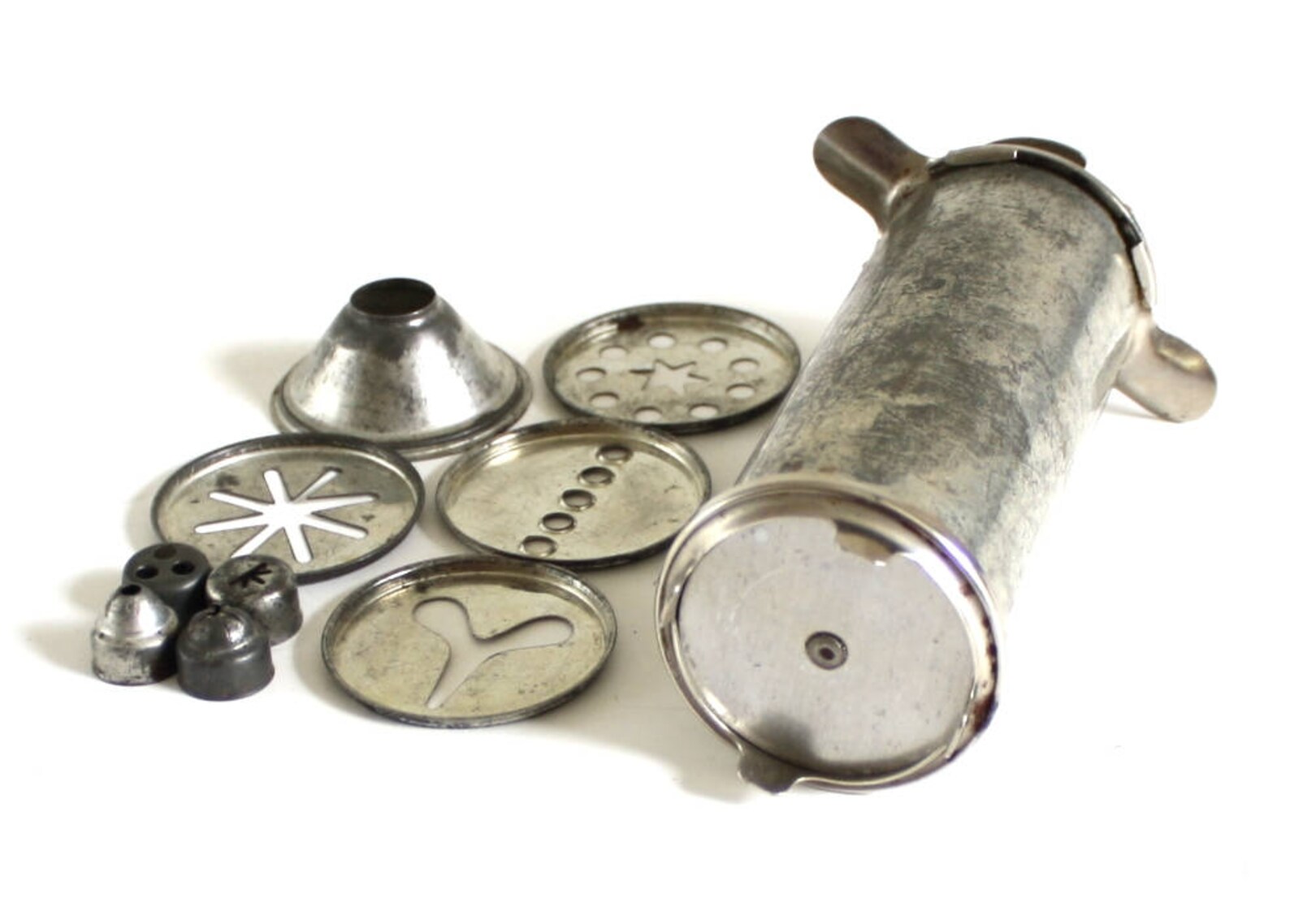 Metal Cookie Press Set Antique Spritz Cookie Gun Cookie Maker Etsy