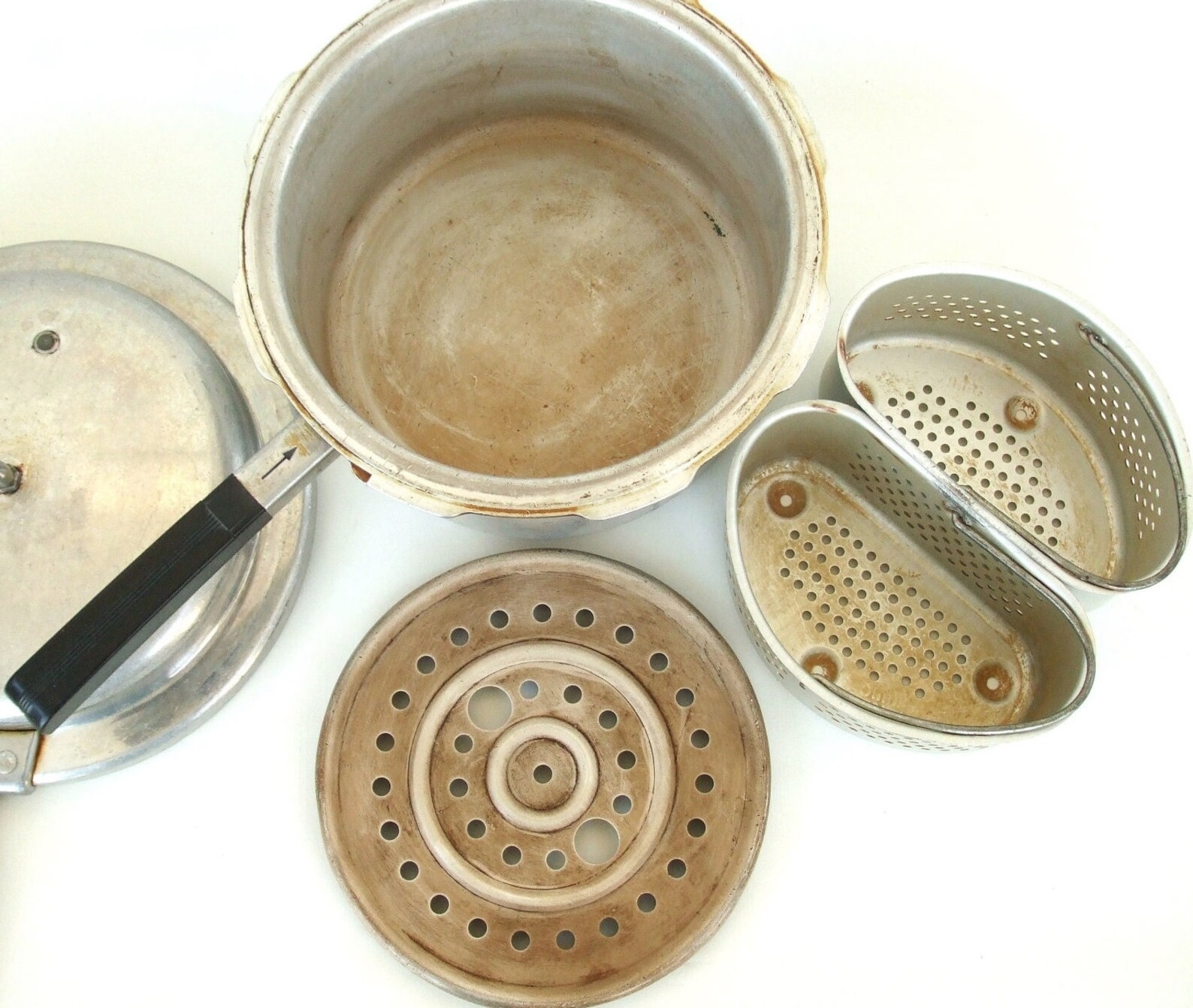 Working Mirro Pressure Cooker Pressure Canner 394M Steaming Etsy