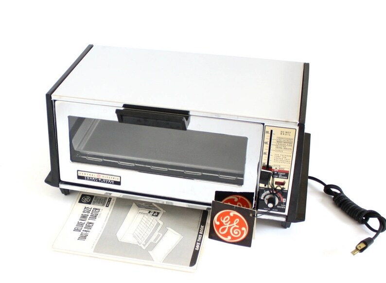General Electric Toaster Oven A6T94 Chrome Made in USA 1970s Etsy