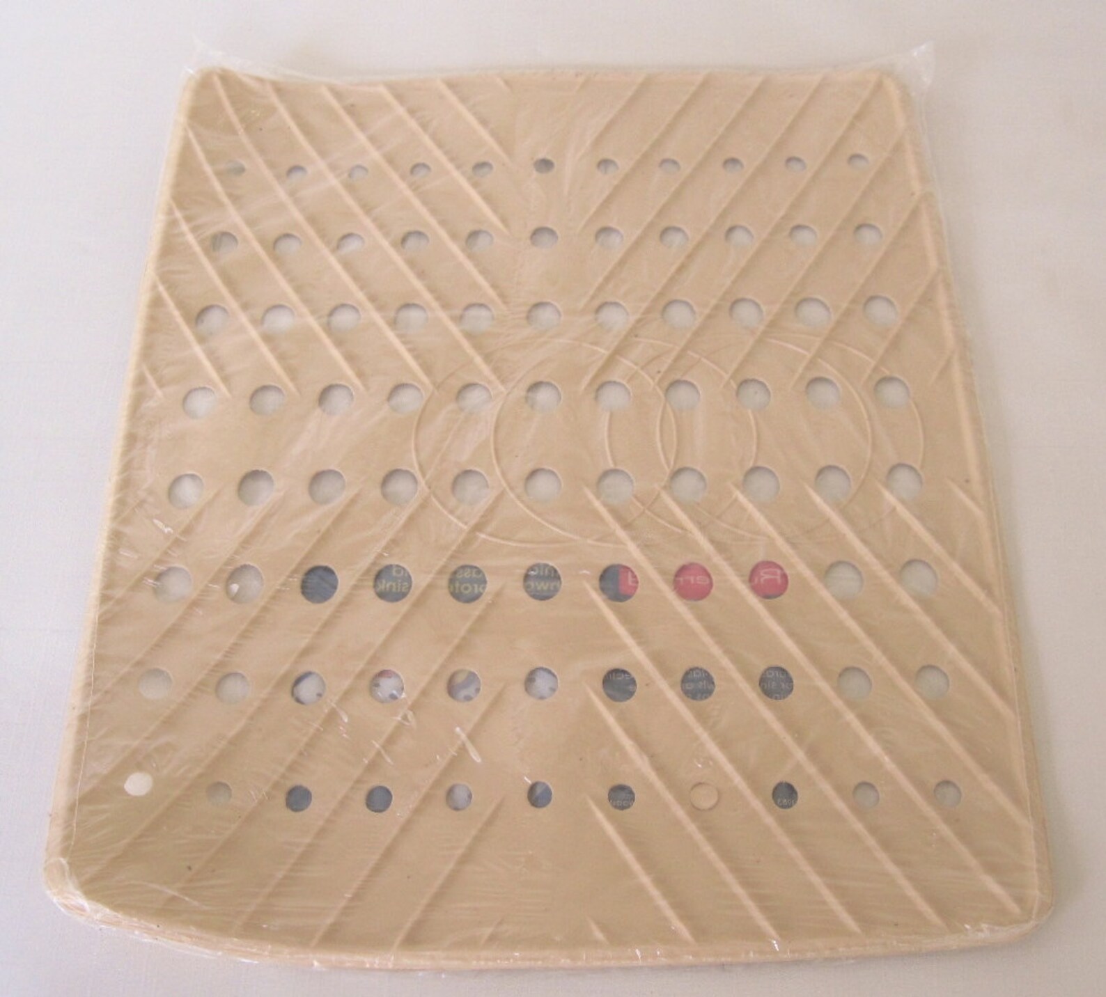 Rubbermaid Sink Mat 1292 Rubber Sink Drainer Almond 1980s Etsy