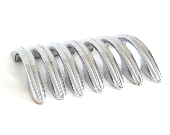 Vintage Drawer Pulls Chrome Hardware Architectural Salvage Art