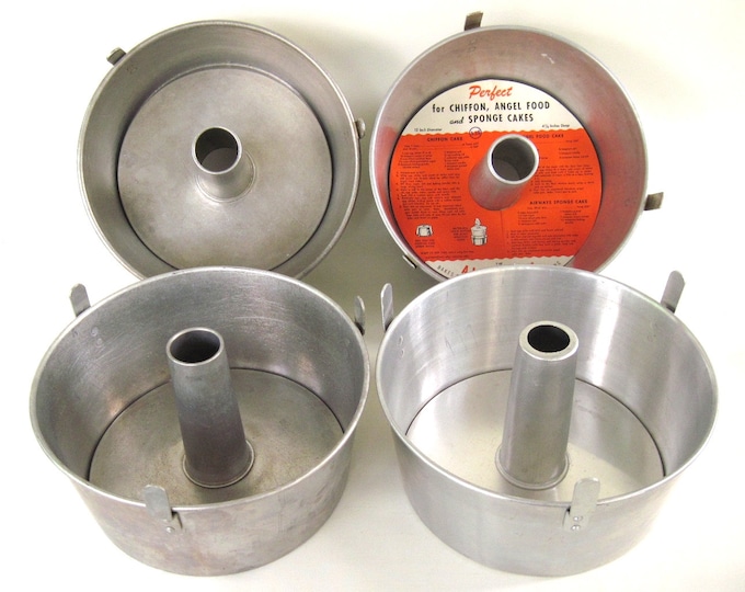 Aluminum Angel Food Cake Pans Mirro 5394M Wearever 2744 Comet Etsy