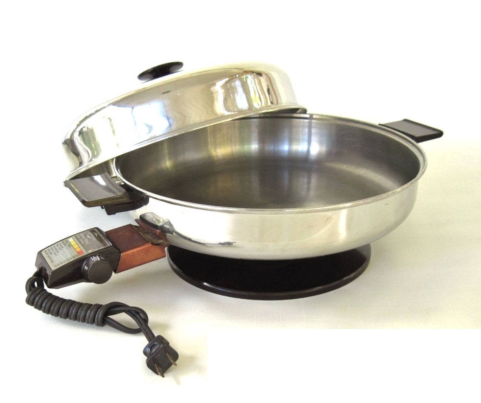 West Bend Electric Skillet 73010 Frying Pan Stainless Steel Etsy