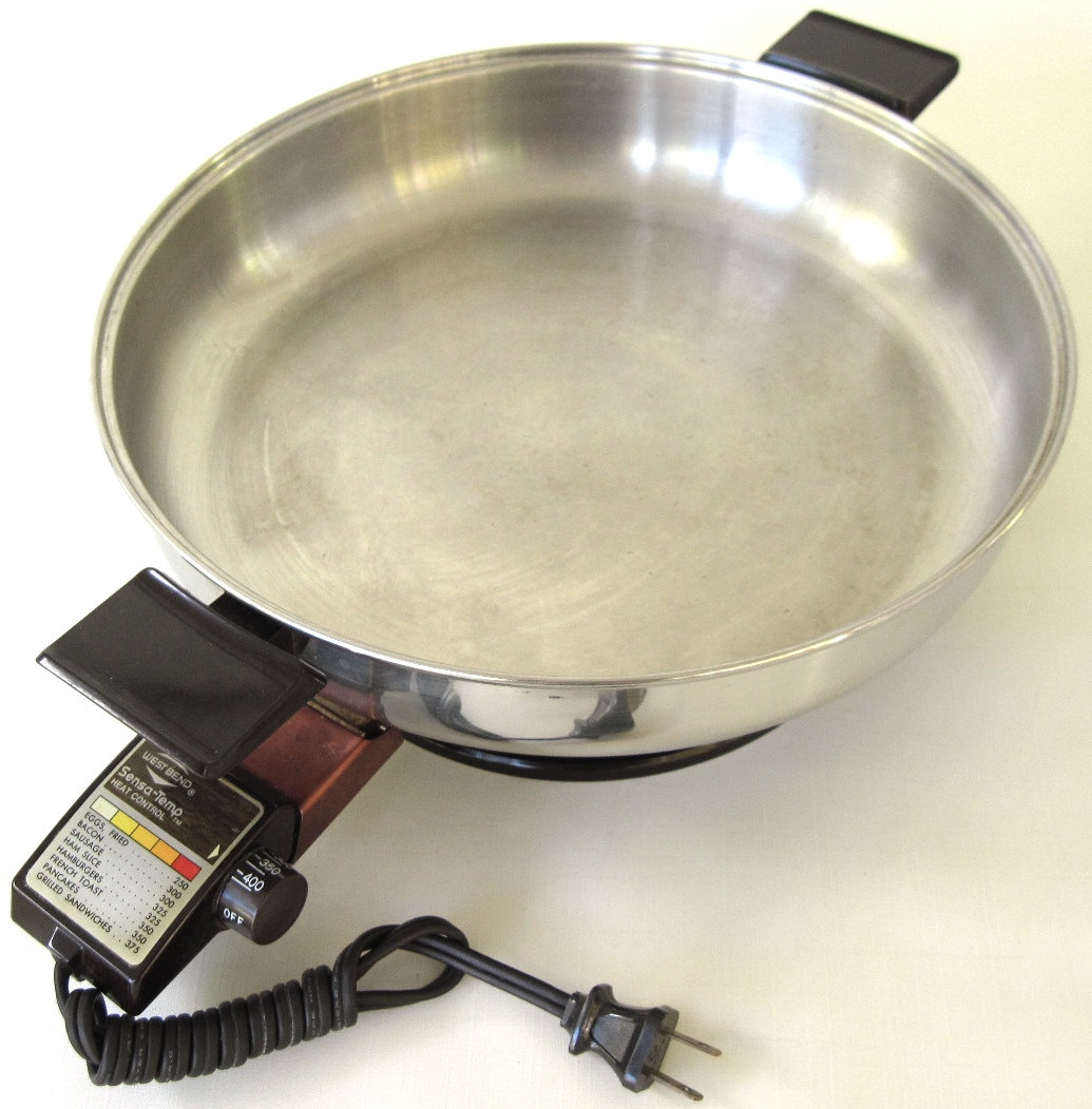 West Bend Electric Skillet 73010 Frying Pan Stainless Steel Etsy