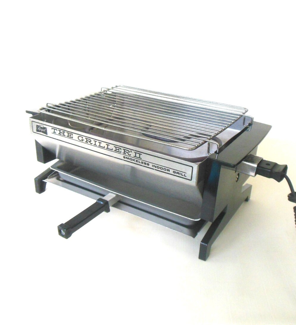 Regal Griller II Mini Tabletop Smokeless Electric Grill used Etsy