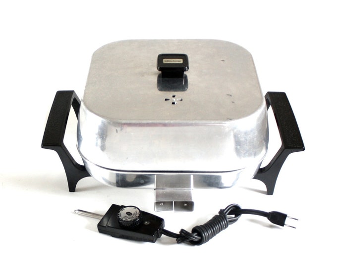 Vintage Sunbeam Electric Frying Pan Skillet Stainless Steel FPP Etsy