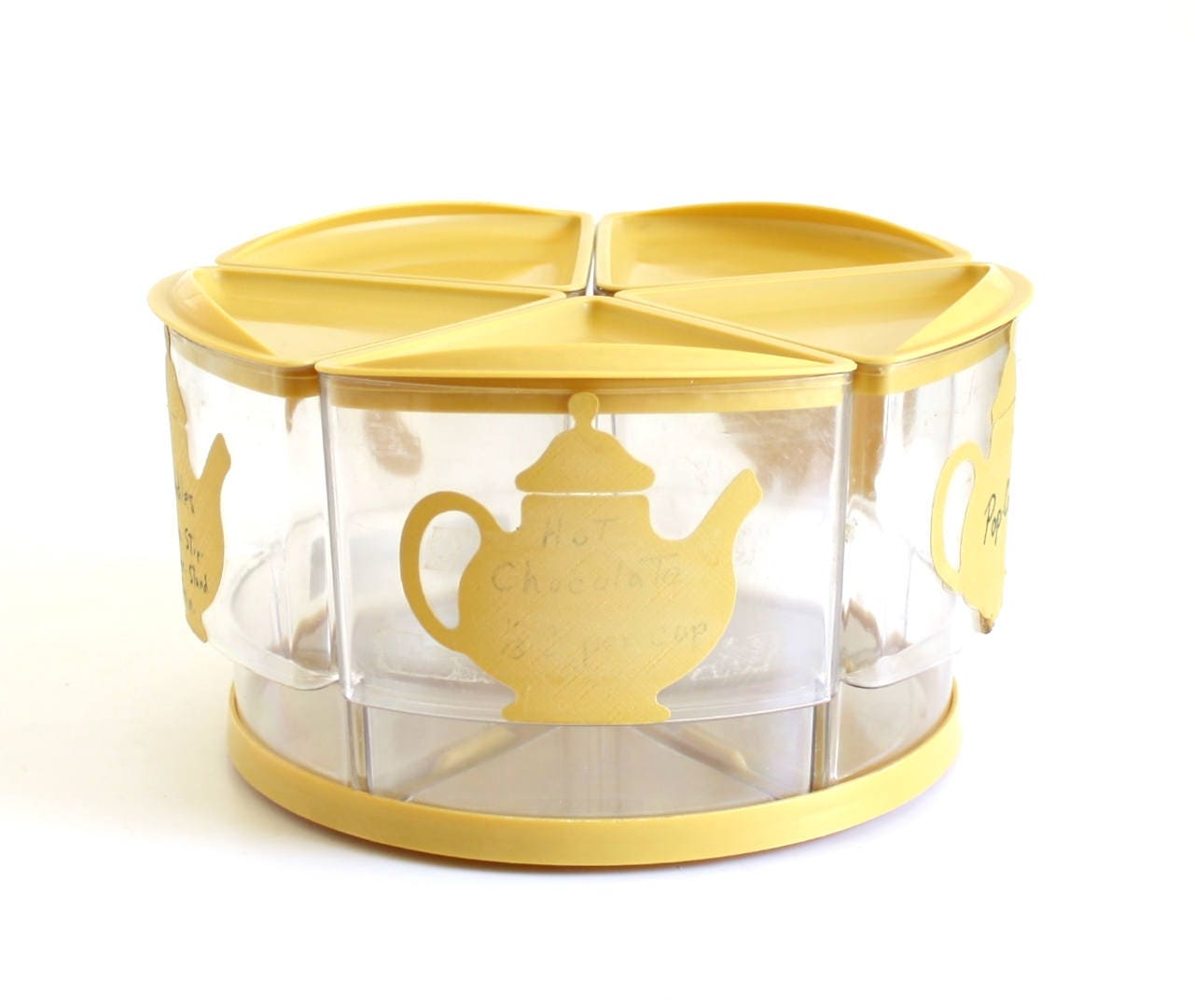 Rubbermaid Canister Set Carousel Lazy Susan Harvest Gold Etsy