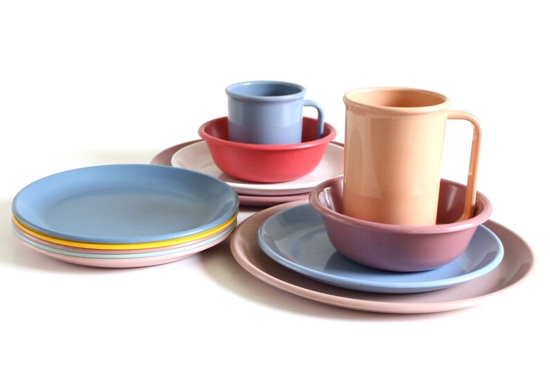 Rubbermaid Melamine Dishes Dinner Plates 3840, Luncheon Plates 3838, Coffee Mugs 3813 or 3817