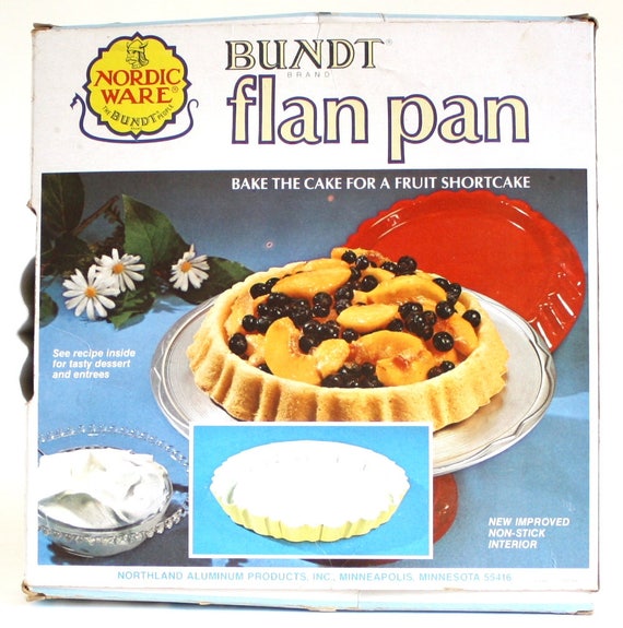 Nordic Ware Flan Pan Shortcake Mold Dessert Bakeware 1970s - 