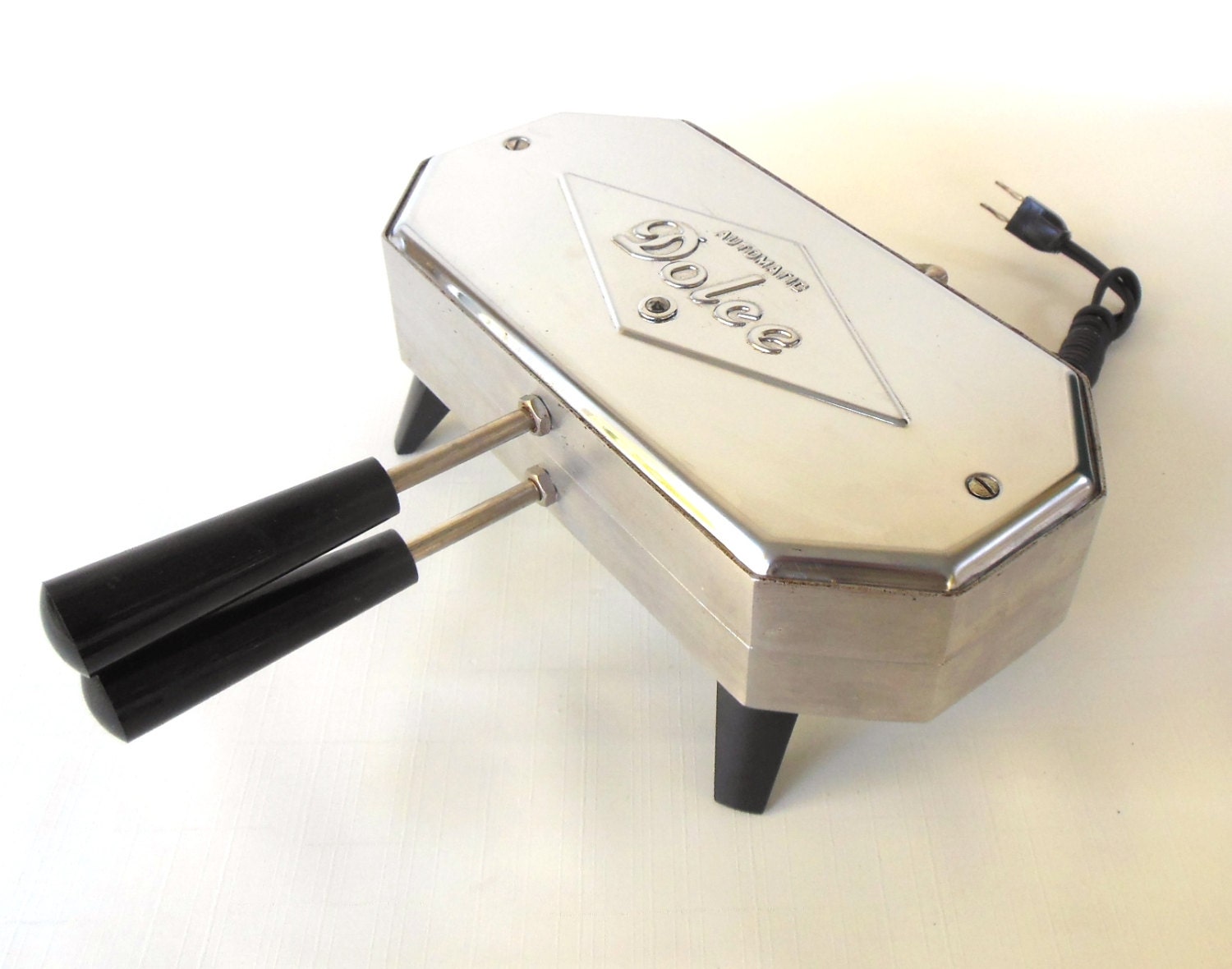 Dolce Pizzelle Maker Iron Berarducci Bros Cast Aluminum Chrome Etsy