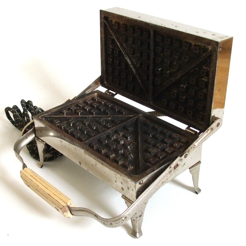 Antique Chrome Waffle Iron by Westinghouse Electric Etsy