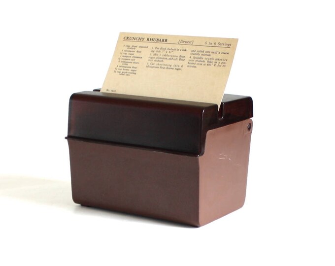 Rubbermaid Index Card File 3 X 5 Recipe Card Box 2447 1980s Office