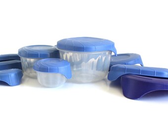 Rubbermaid Servin Saver Easy Tab Blue Covers or Containers with EZ Topps Pull Corner Replacement Lids