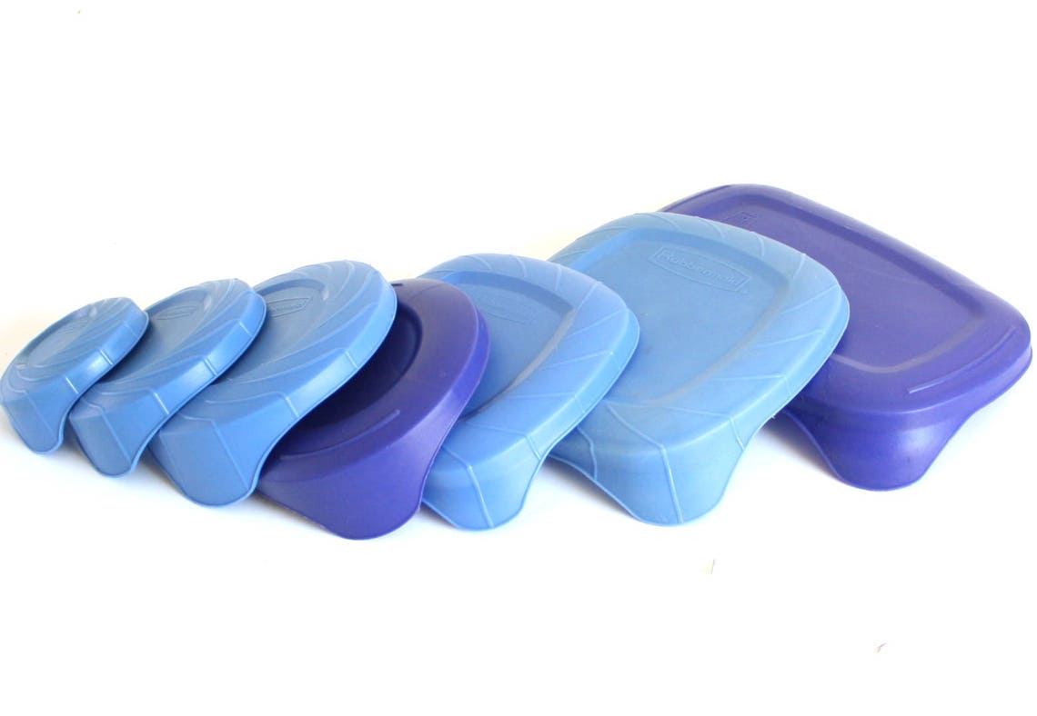 Rubbermaid Servin Saver Easy Tab Blue Covers or Containers With EZ