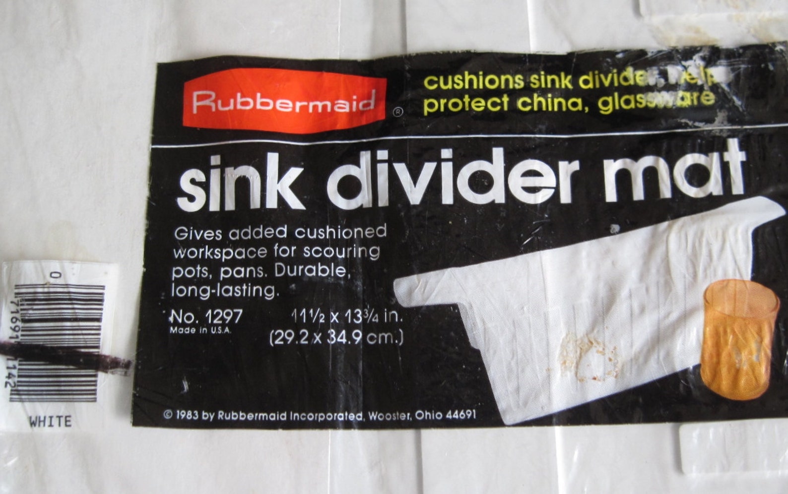 Rubbermaid Sink Divider Mat 1297 Made in USA NOS Vintage Etsy