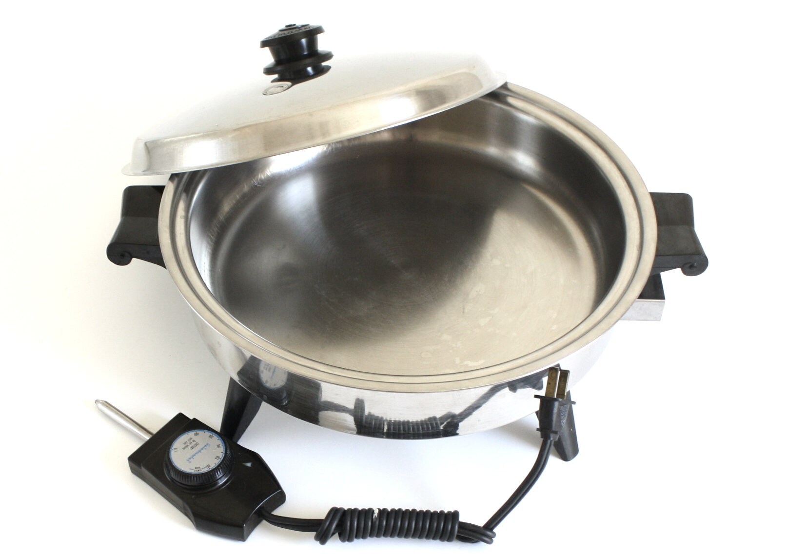 Saladmaster Oil Core Electric Skillet Stainless Steel Frying Etsy