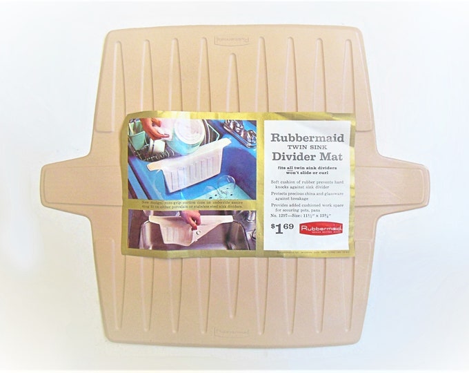 Rubbermaid Sink Divider Mat 1297, Made in USA, NOS, Vintage Etsy