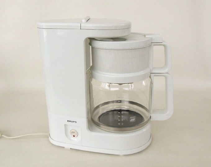 Krups Coffee Maker Model 150 10 Cup White Etsy