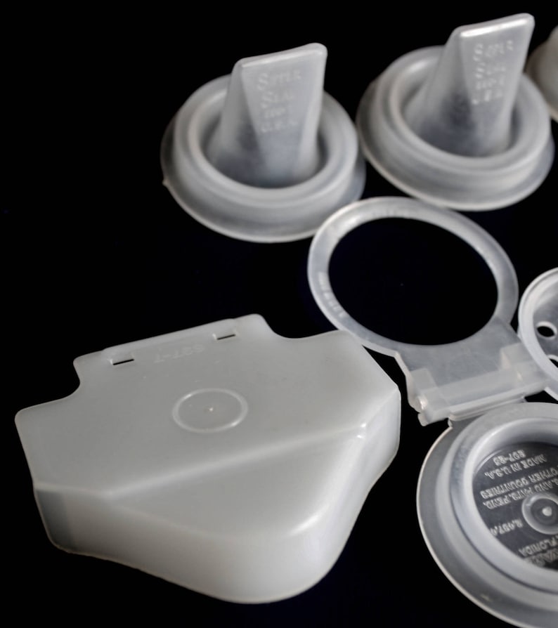 Tupperware Salt Pepper Shaker Tops 2996 Sheer White Lids Etsy