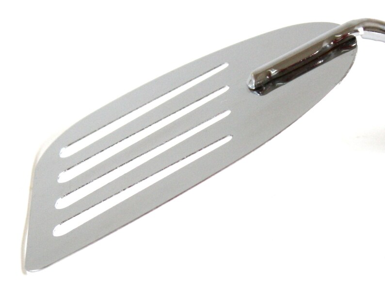 Ekco Spatula Chromium Plated USA Short Small Angled Turner Etsy