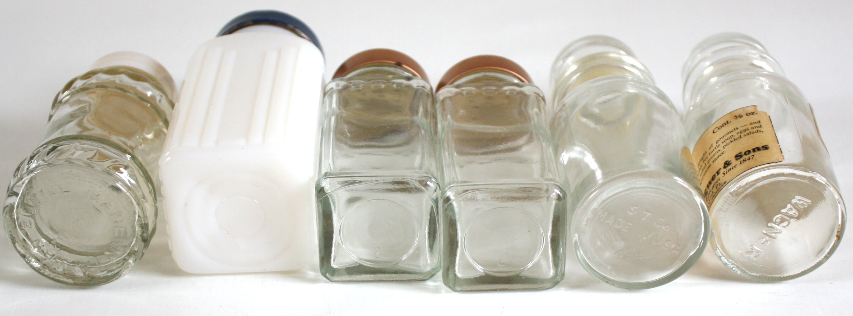 Glass Spice Jar Replacements for Kitchen Spice Rack Empty Spice Jars Milk Etsy