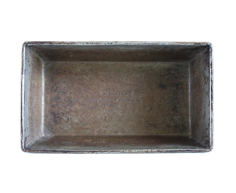 Vintage Loaf Pans, Envelope Fold Ends, Food Photography Props, Ekco