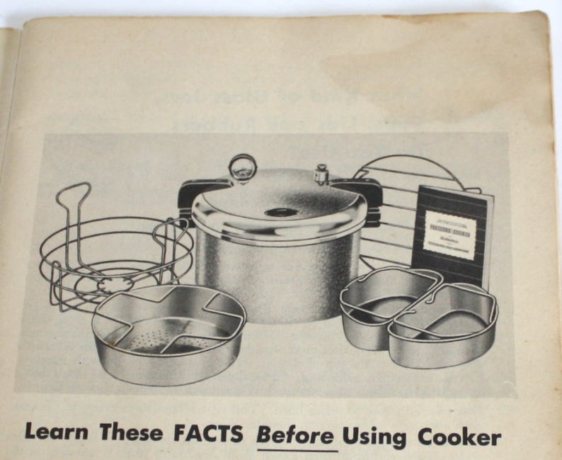 Mirro Pressure Cooker Presto CookRite Recipe Book / Etsy