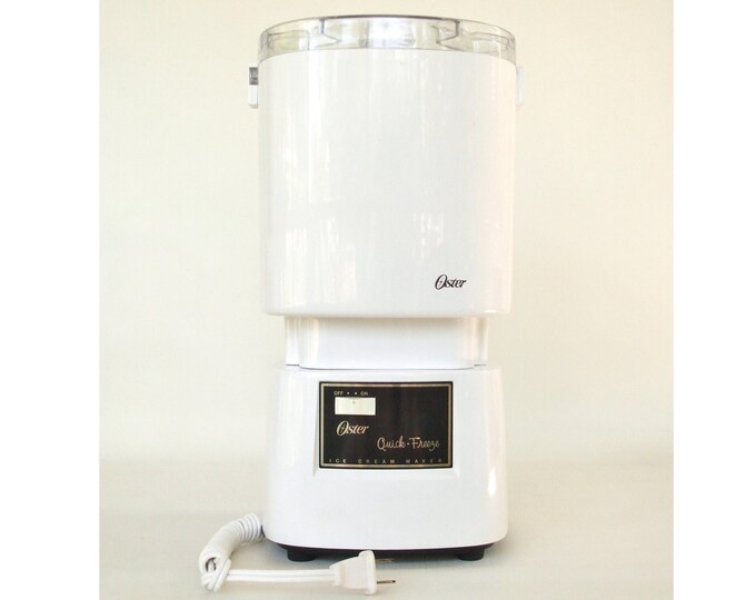 Oster Ice Cream Maker Quick Freeze Made in USA & Instruction Manual Etsy