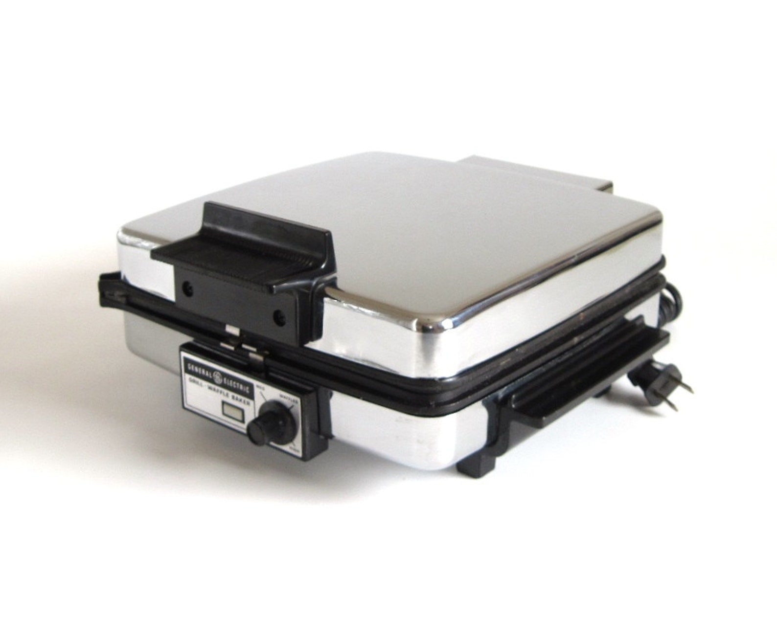 GE Waffle Iron Grill A1G48T General Electric Vintage Chrome Etsy