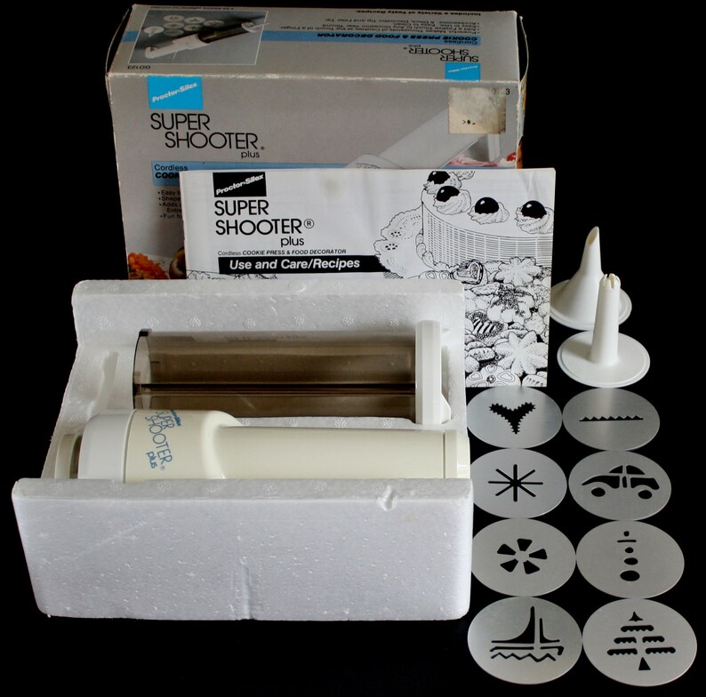 Super Shooter Cookie Press Cordless Electric Proctor Silex Etsy