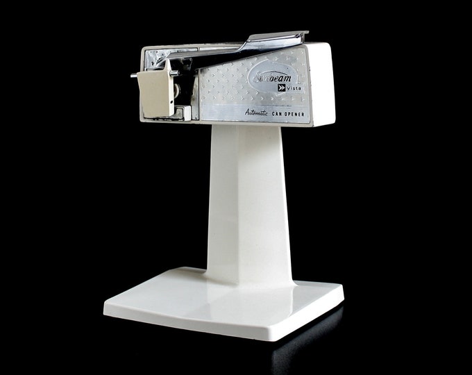 Sunbeam Electric Can Opener V66S Vintage White & Chrome Etsy