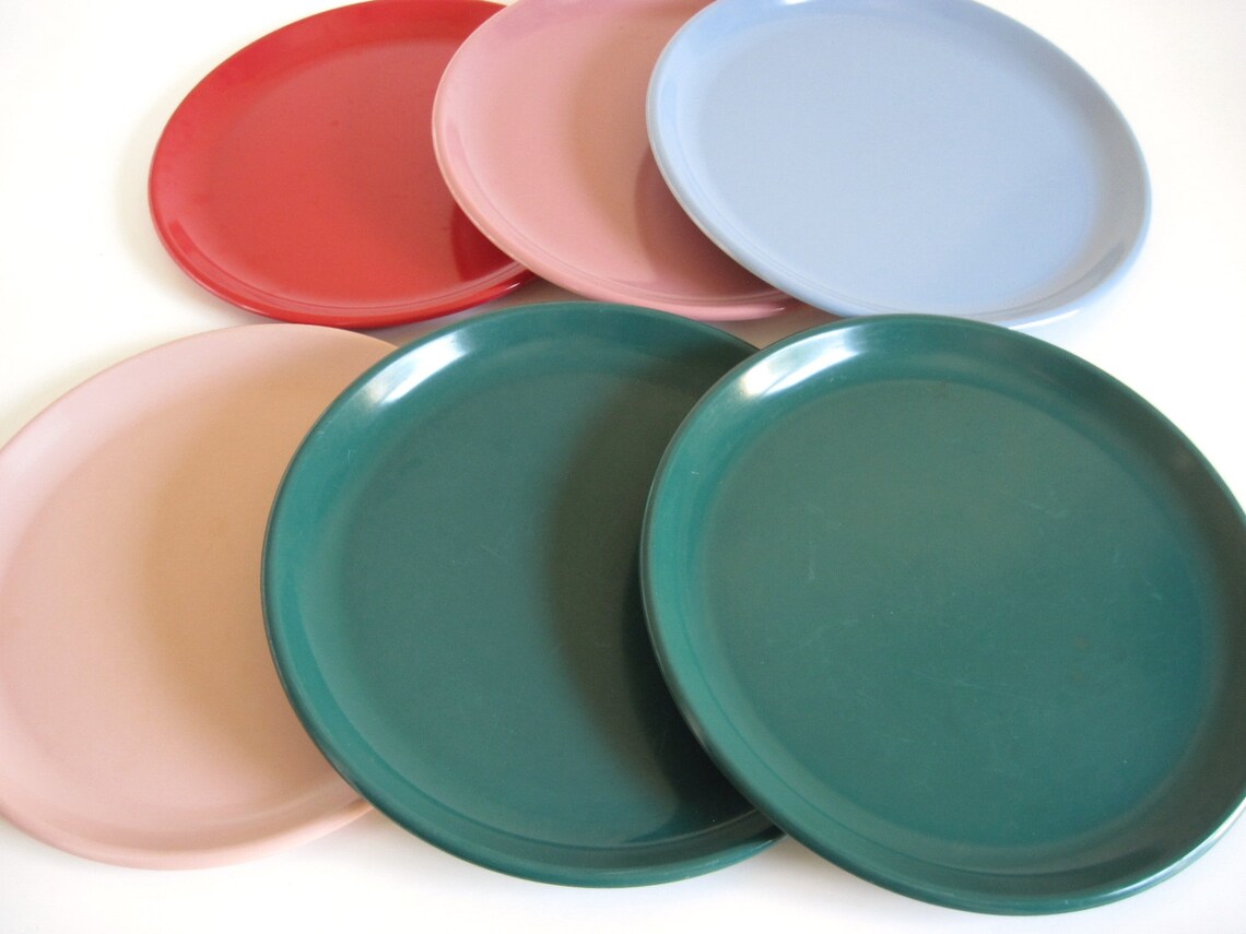 Rubbermaid Melamine Dishes Dinner Plates 3840 Luncheon Etsy