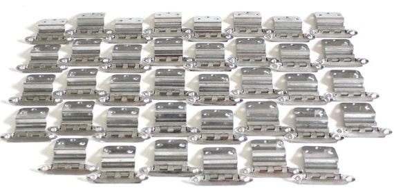 Chrome Cabinet Hardware Cupboard Door Hinges Hardware 1950s Etsy