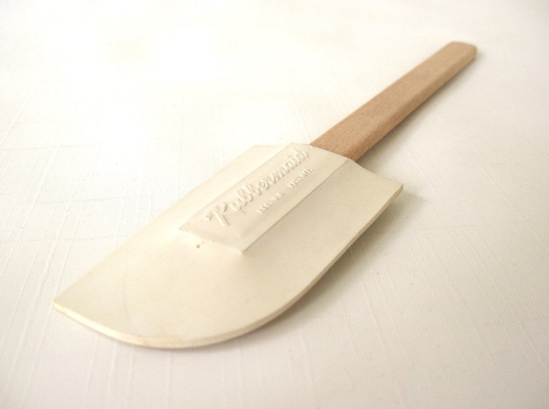 Rubbermaid Plate & Bowl Scraper Rubber Spatula Wood Handle Etsy