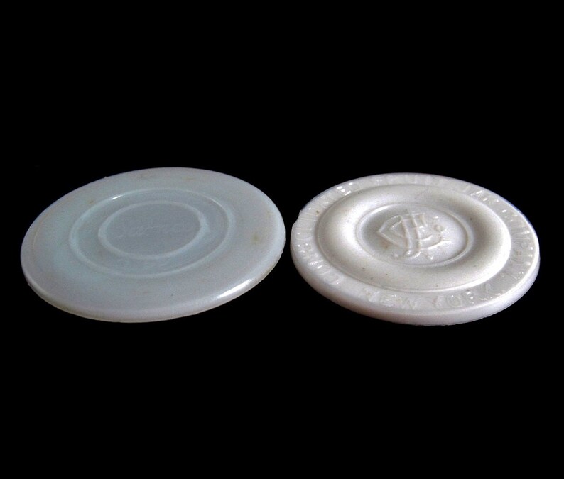 Glass Canning Jar Lids Inserts Milk Glass Consolidated Fruit Etsy