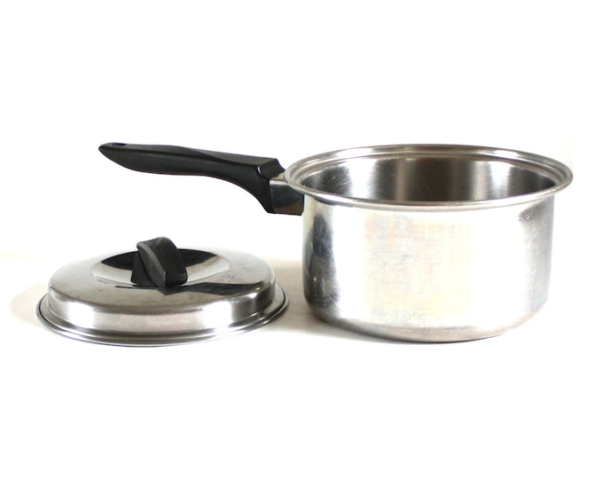 Ekco Flint Ware Cookware, 1 1/2 Quart Saucepan, Stainless Steel Radiant
