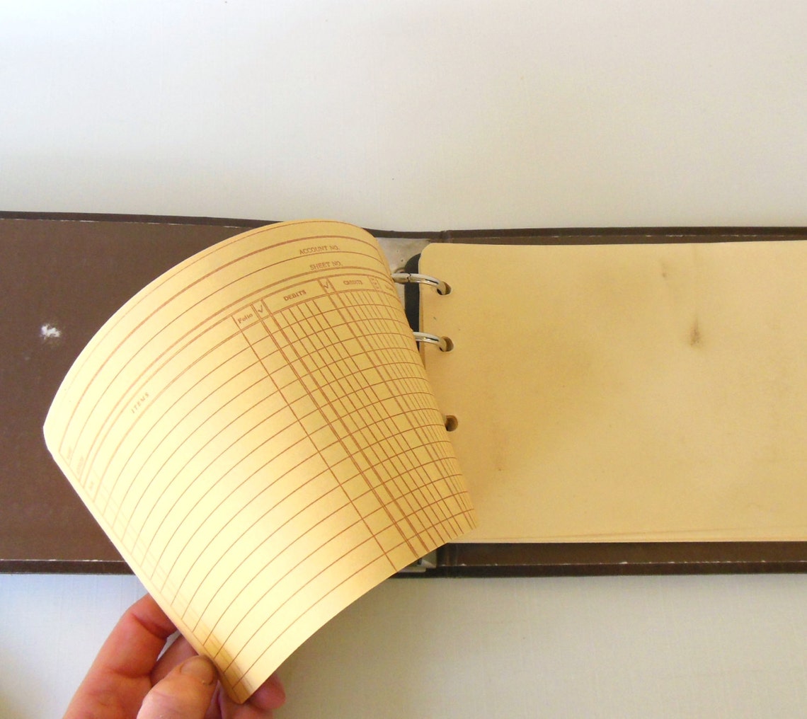 Small Ledger Accounting Binder Book fits 8.5 x 5 Ledger Etsy