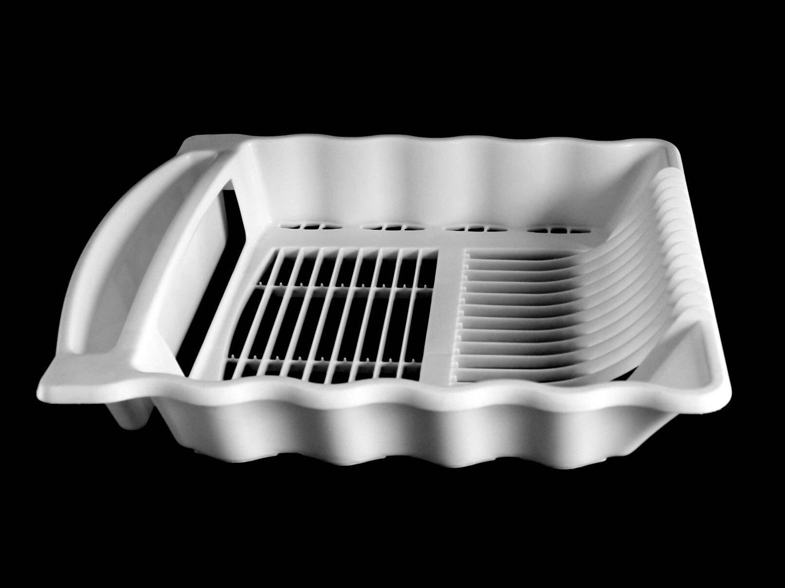 Rubbermaid Dish Rack 6055 Large White Plastic Wavy Sides Etsy