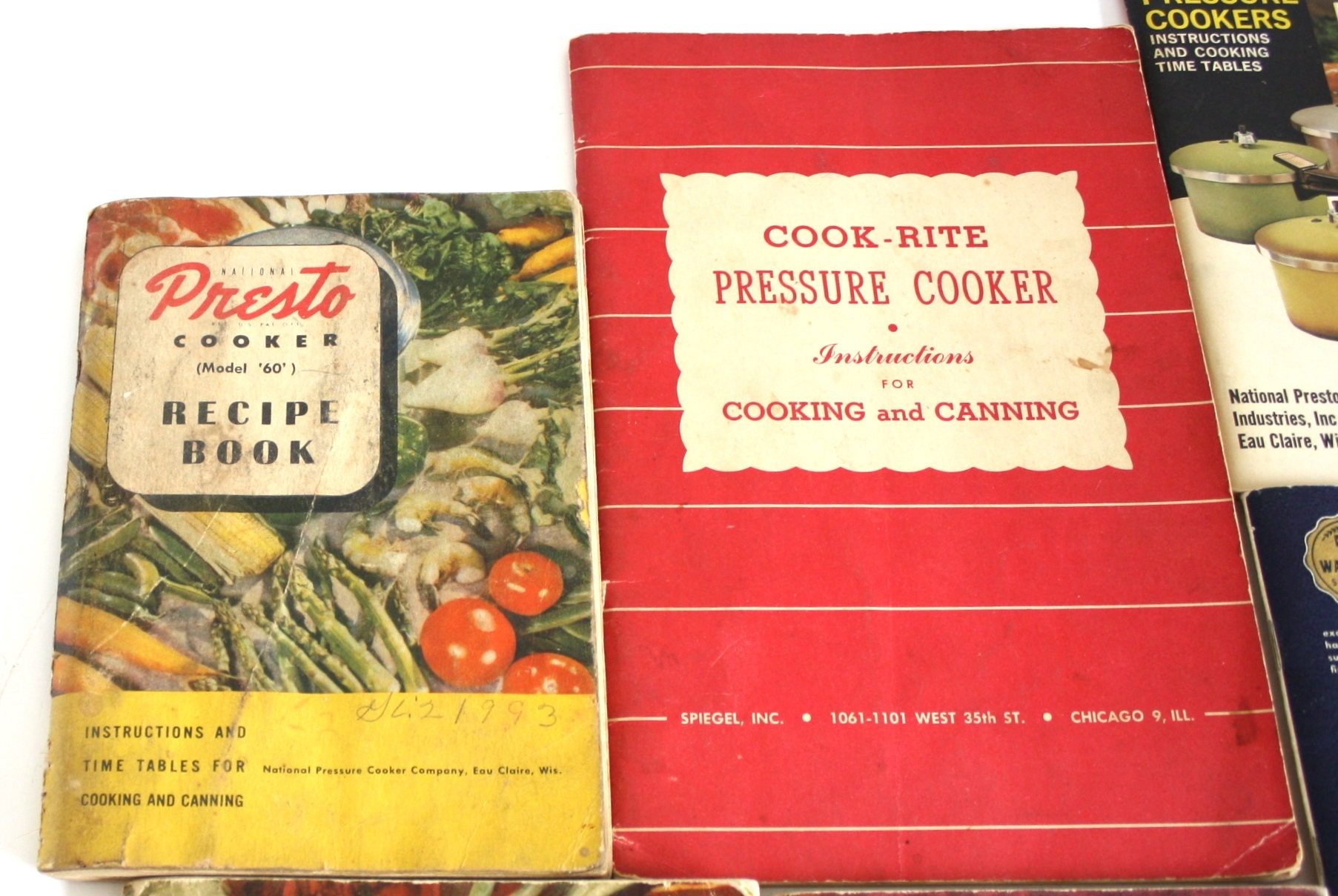 Presto CookRite Mirro Pressure Cooker Recipe Book Instruction Etsy