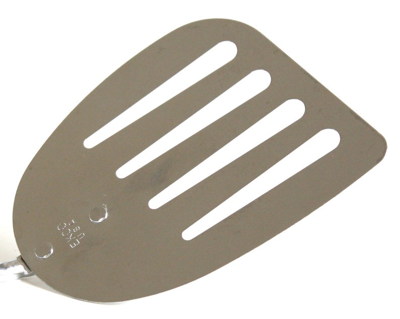Ekco Spatula Chromium Plated USA Short Small Angled Turner Etsy