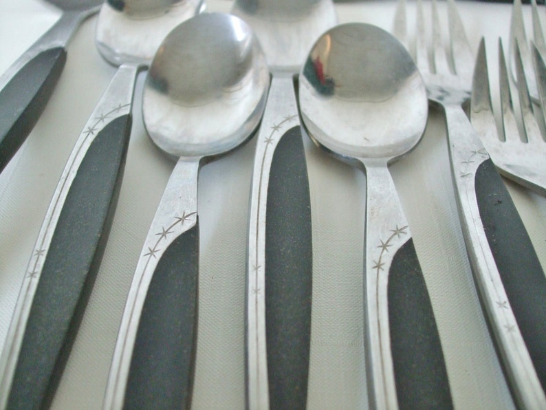 1950s Atomic Starburst Stainless Flatware Set MarCrest Etsy