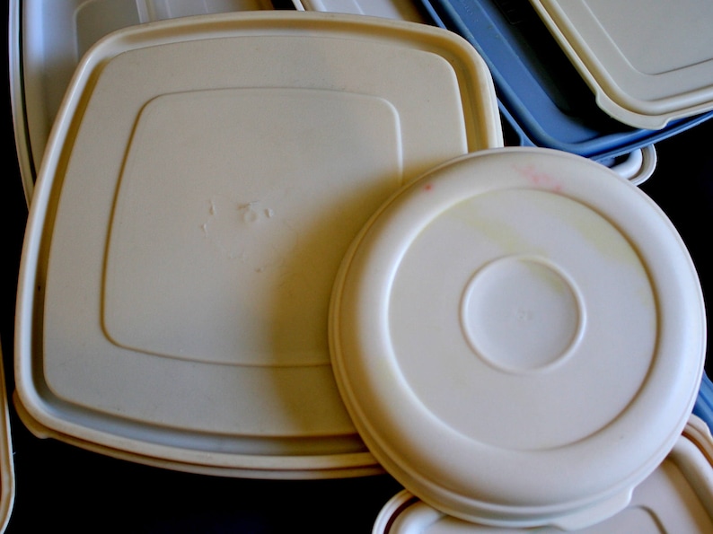 Rubbermaid Containers Servin' Saver Replacement Lids Covers Plastic Food Storage 1980s image 3