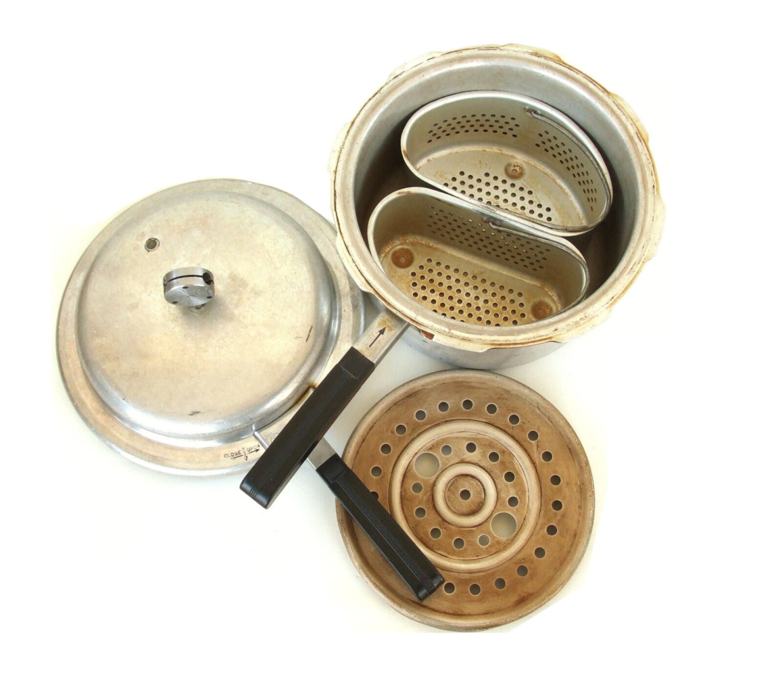 Working Mirro Pressure Cooker Pressure Canner 394M Steaming Etsy