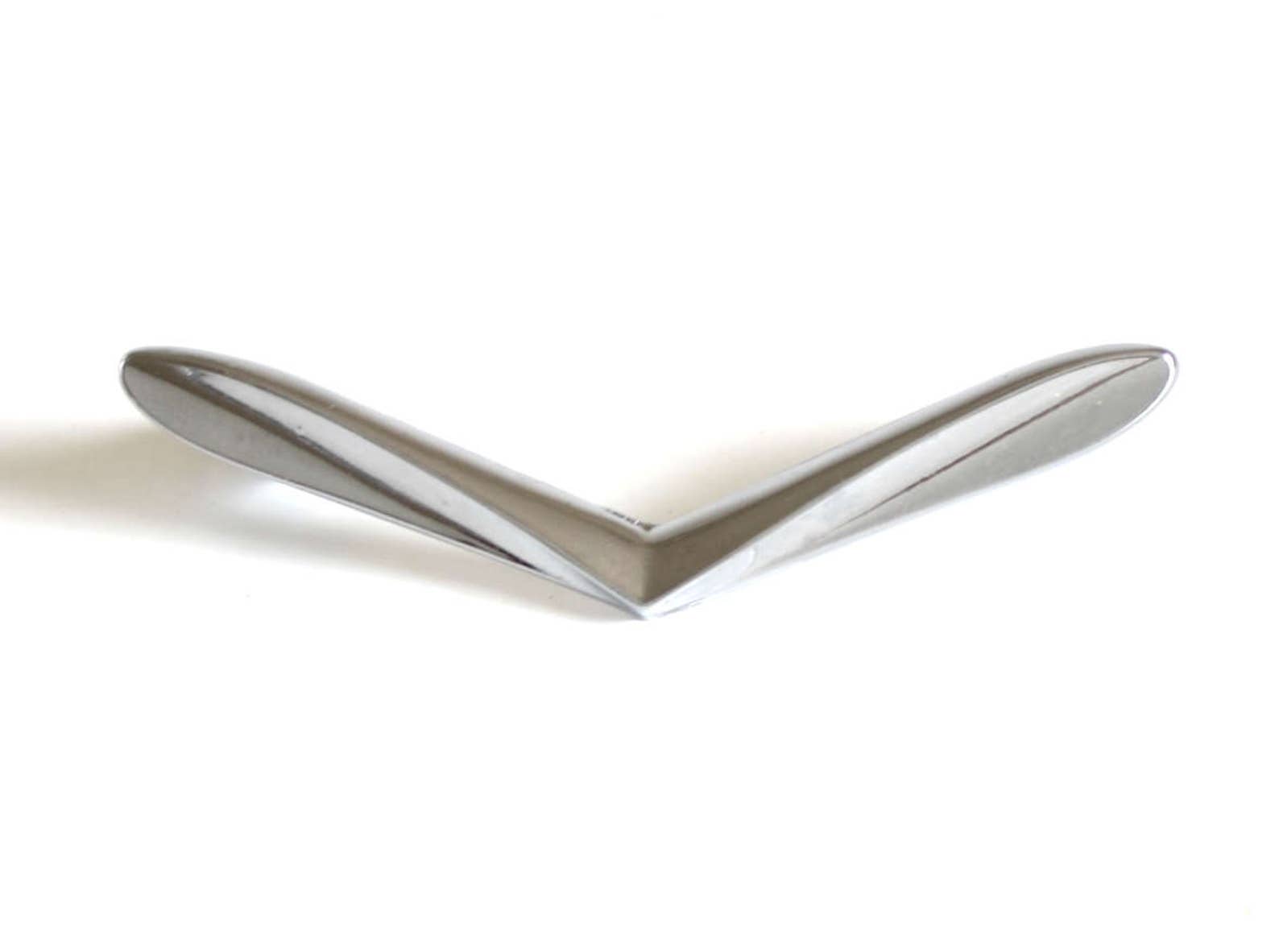 V Shaped Drawer Pulls Chrome Hardware 1950s 1960s Mid Etsy