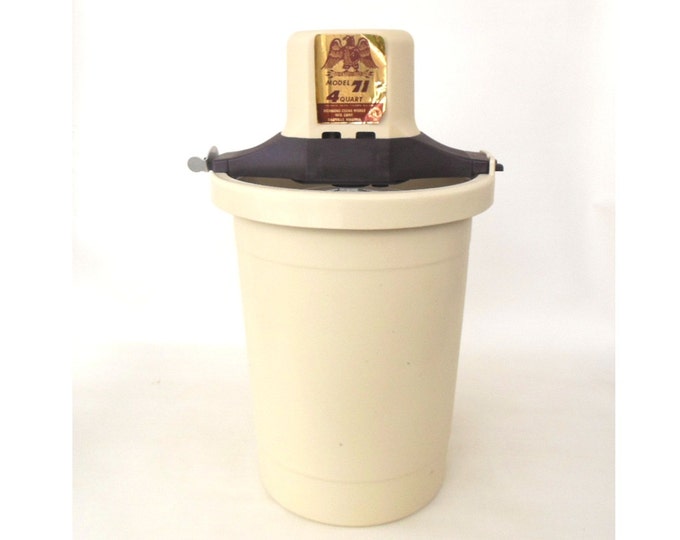 Richmond Cedar Works Ice Cream Maker 71 - Vintage - Etsy