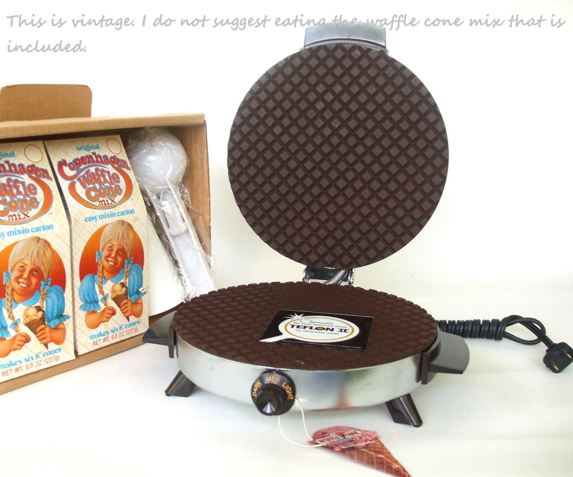 Toastmaster Waffle Cone Maker electric pizzelle iron Etsy