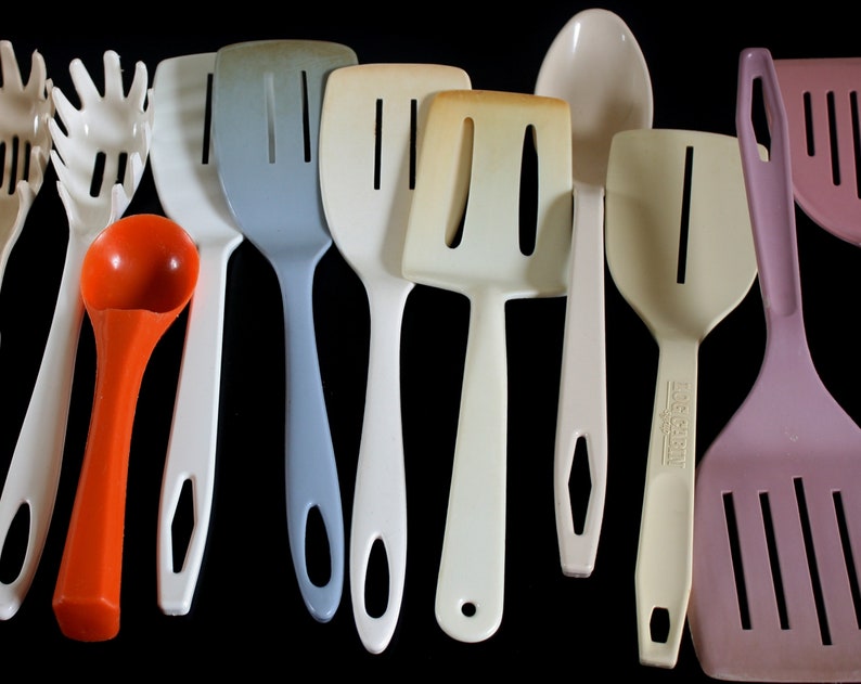 Nylon Plastic Kitchen Utensils Ekco Wok Spatula Rubbermaid Etsy